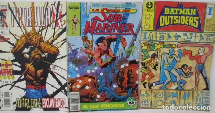 Tebeos: Lote de 3 comics Batman, Submariner y Patrulla X - Forum y Edic. Zinco DC Comics