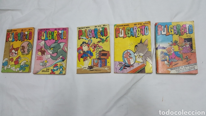Tebeos: LOTE 5 N&Uacute;MEROS PULGARCITO - Foto 2