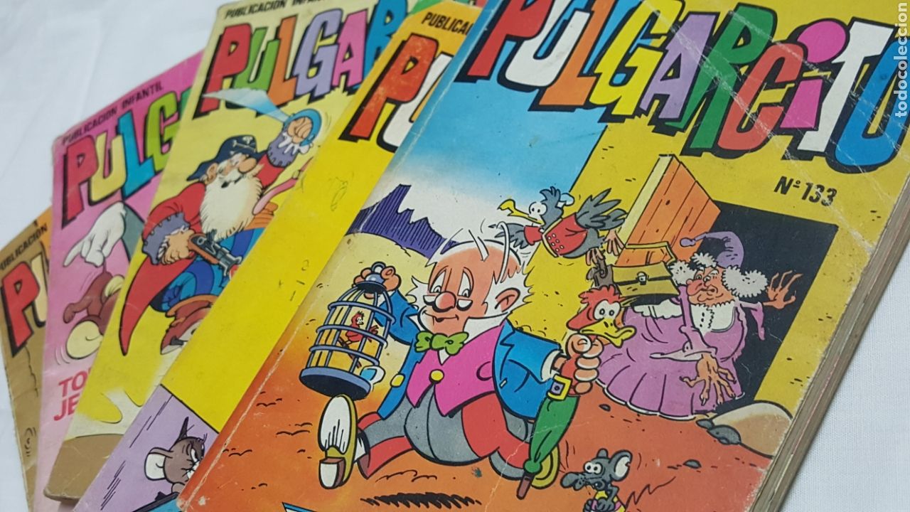 Tebeos: LOTE 5 N&Uacute;MEROS PULGARCITO - Foto 1