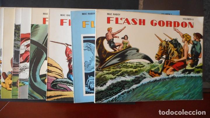 Tebeos: COLECCI&Oacute;N COMPLETA DE FLASH GORDON DE MAC RABOY (8 TOMOS) - Foto 1