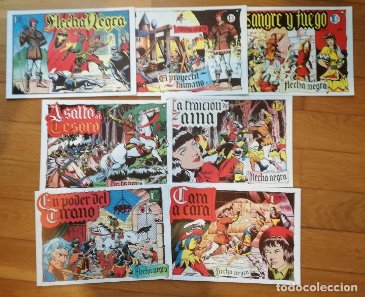 Tebeos: Comic Flecha Negra, reedicion: Lote con los 7 primeros numeros - Foto 1