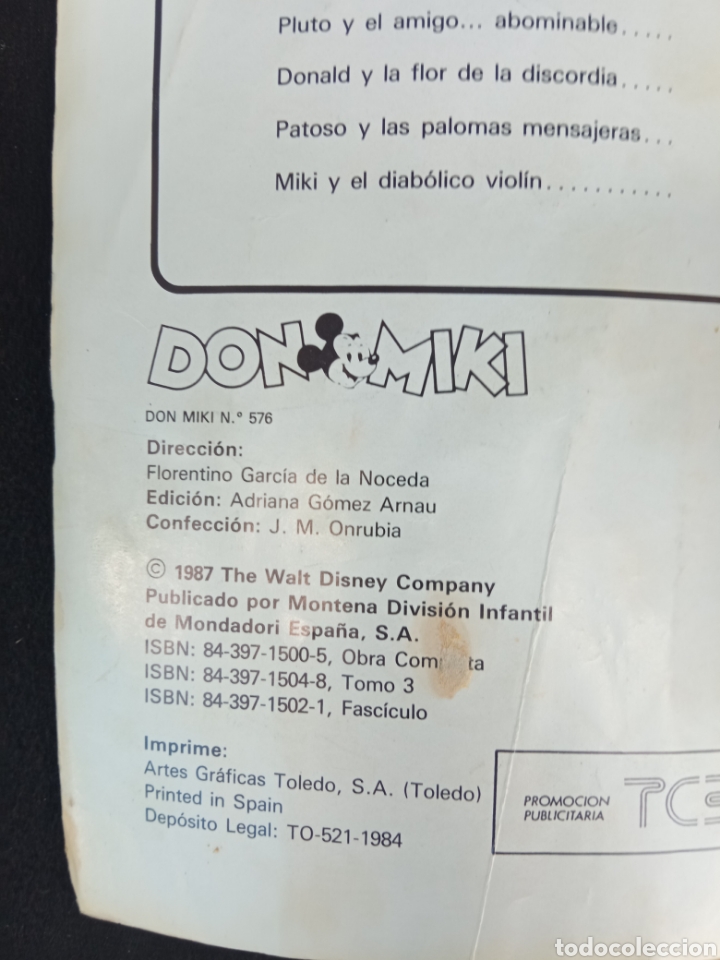 Tebeos: DON MIKI,n&deg;576,a&ntilde;o1987 - Foto 2