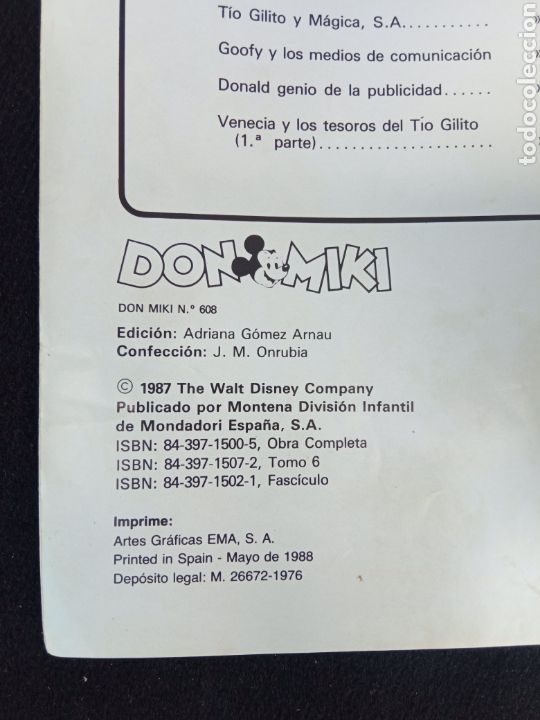 Tebeos: DON MIKI,n&deg;608,a&ntilde;o1988 - Foto 2