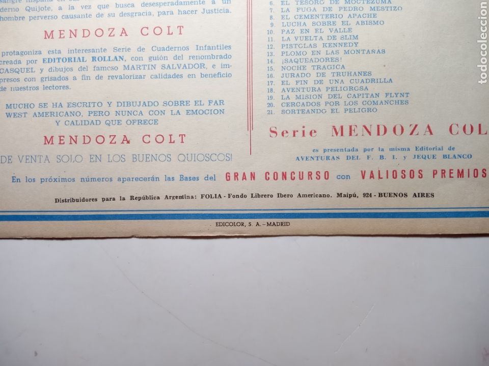 Tebeos: Mendoza Colt ( para venta en Argentina) - Foto 4