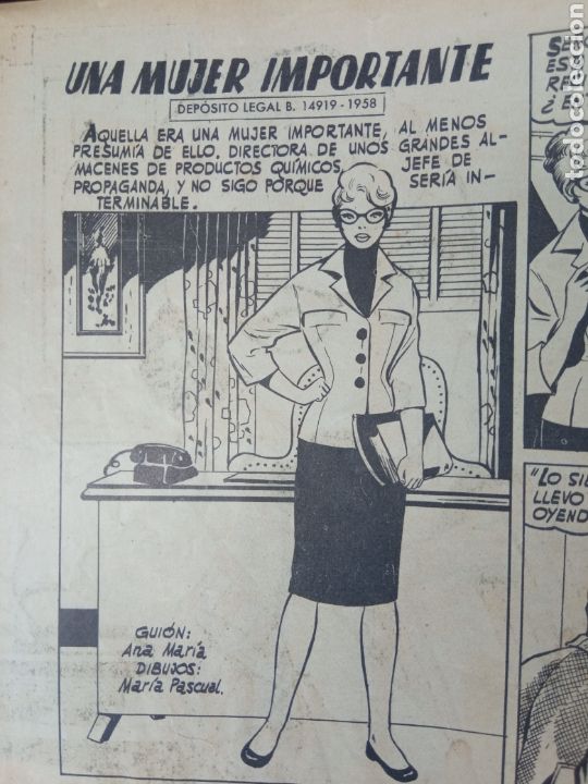 Tebeos: UNA MUJER IMPORTANTE,a&ntilde;o1958 - Foto 2
