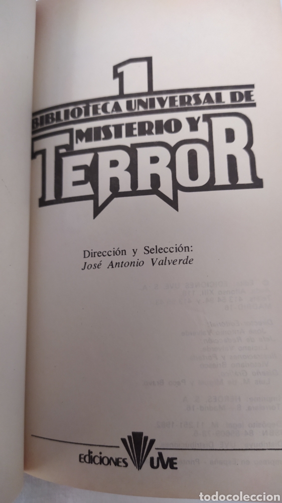 Tebeos: BIBLIOTECA UNIVERSAL DEL MISTERIO Y TERROR 1982 - Foto 4