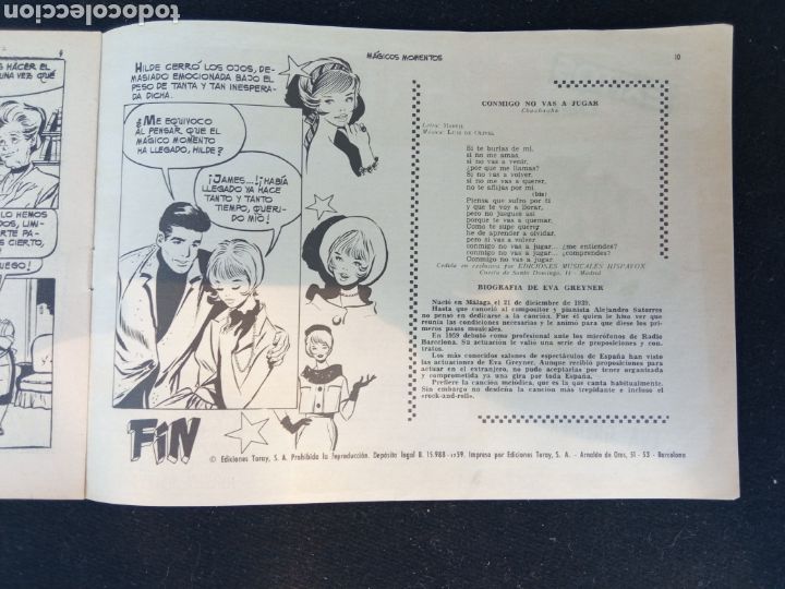 Tebeos: MAGICOS MOMENTOS,a&ntilde;o1959 - Foto 2