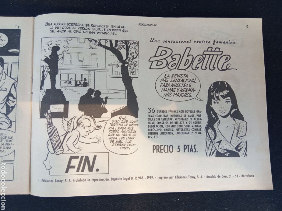 Tebeos: MARISABIDILLA,a&ntilde;o1959 - Foto 2