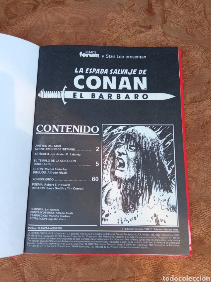 Tebeos: LA ESPADA SALVAGE DE CONAN EL BARBARO - Foto 2