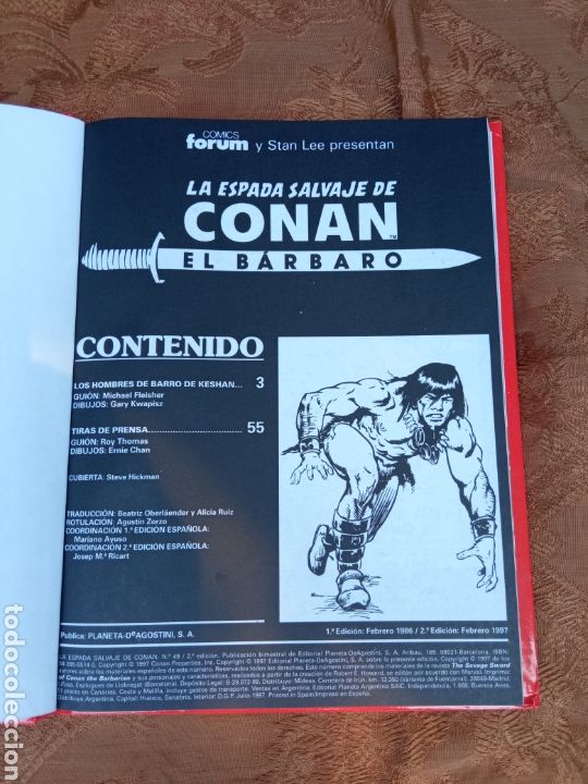 Tebeos: LA ESPADA SALVAGE DE CONAN EL BARBARO - Foto 2