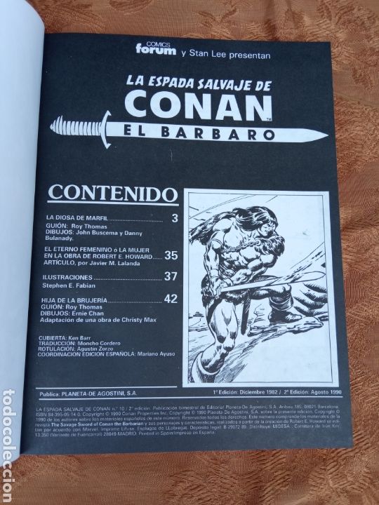 Tebeos: LA ESPADA SALVAGE DE CONAN - Foto 2