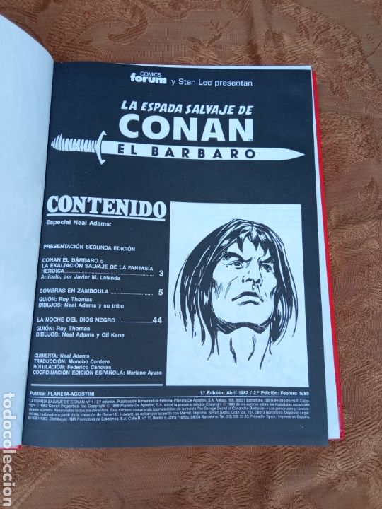 Tebeos: LA ESPADA SALVAGE DE CONAN EL BARBARO - Foto 2