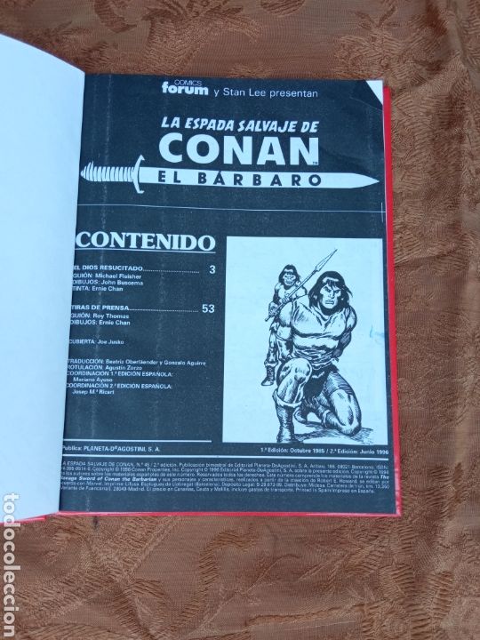 Tebeos: LA ESPADA SALVAGE DE CONAN,EL BARBARO - Foto 2