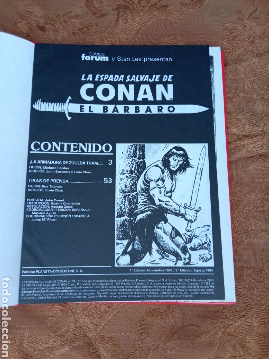 Tebeos: LA ESPADA SALVAGE DE CONAN EL BARBARO - Foto 2