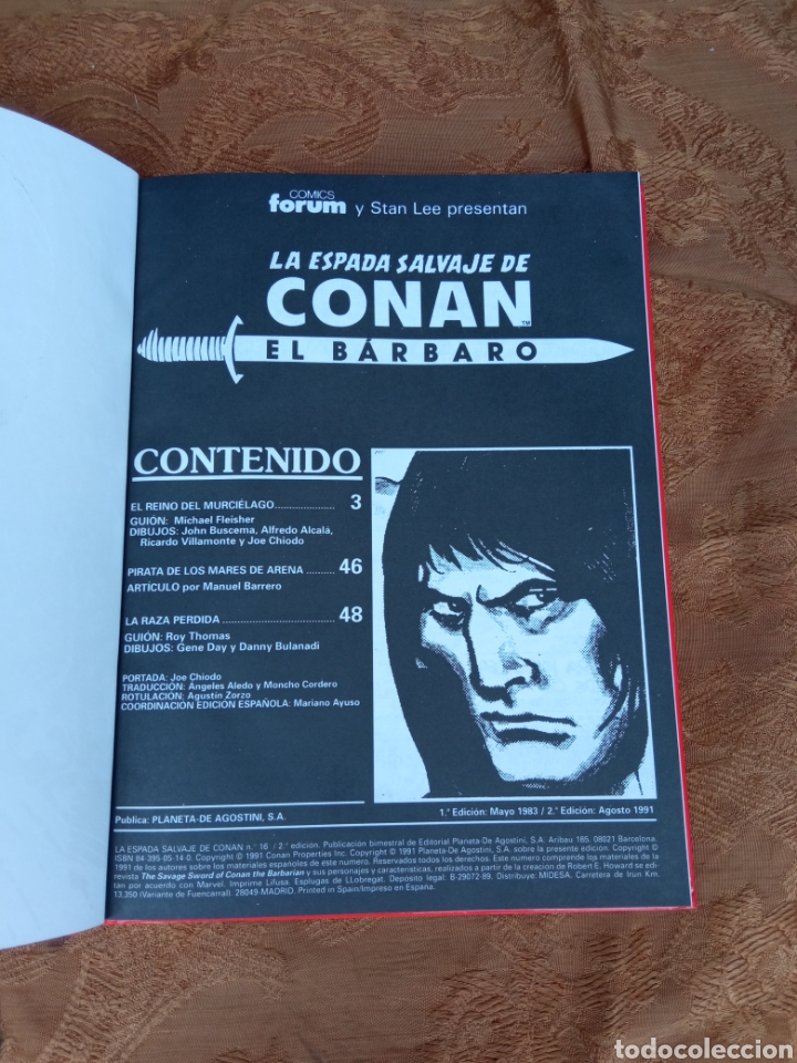Tebeos: LA ESPADA SALVAGE DE CONAN EL BARBARO - Foto 2