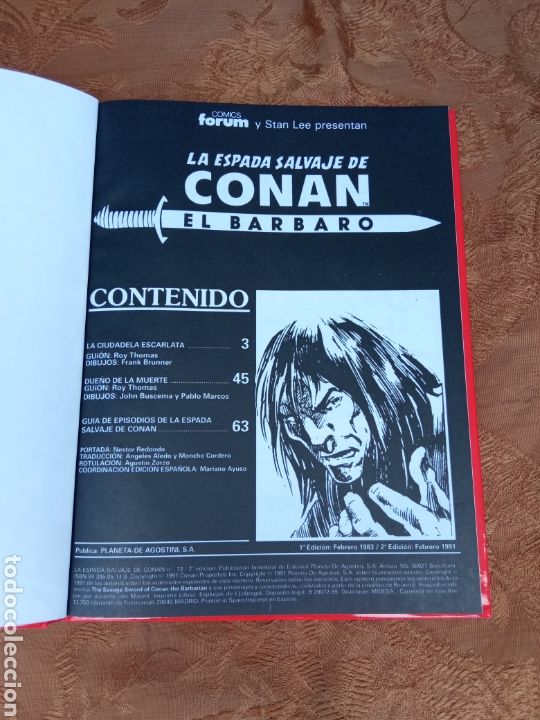 Tebeos: LA ESPADA SALVAGE DE CONAN EL BARBARO - Foto 2