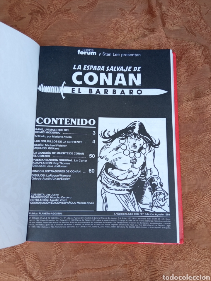 Tebeos: LA ESPADA SALVAGE DE CONAN EL BARBARO - Foto 2