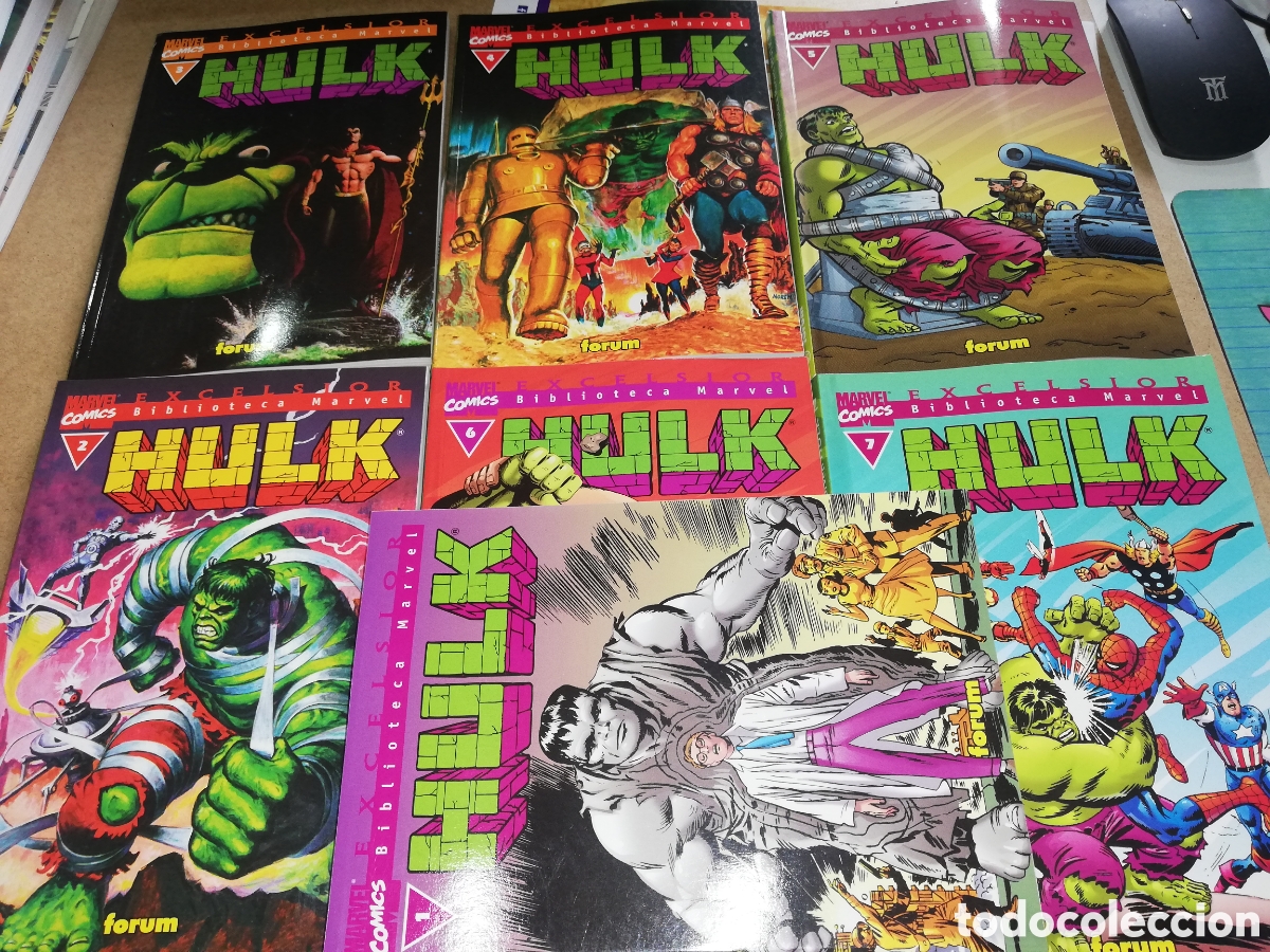 Tebeos: Biblioteca Marvel Hulk 1 al 7 - Foto 2