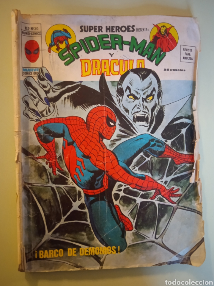 Tebeos: Spiderman y Dr&aacute;cula. Barco de demonios. - Foto 1