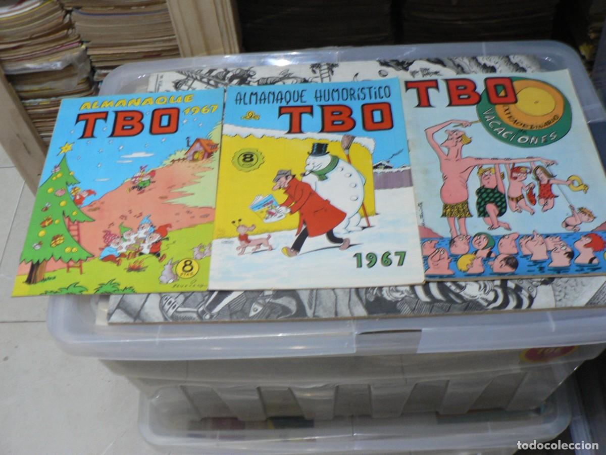 Tebeos: LOTE DE 18 ALMANAQUES Y EXTRAS DEL T.B.O. - Foto 2