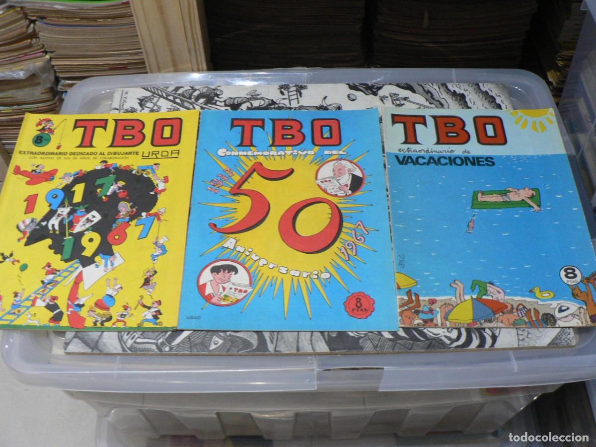Tebeos: LOTE DE 18 ALMANAQUES Y EXTRAS DEL T.B.O. - Foto 3