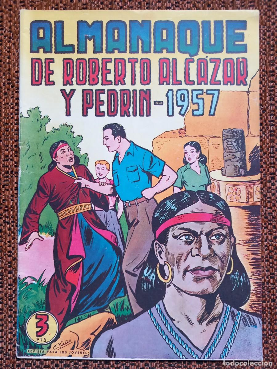 Tebeos: ALMANAQUE ROBERTO ALC&Aacute;ZAR 1957 - Foto 1