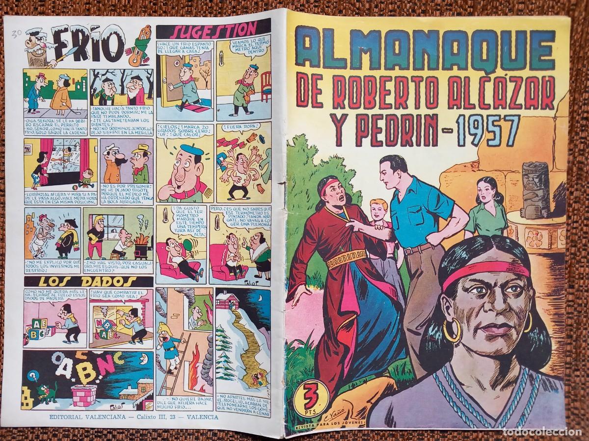 Tebeos: ALMANAQUE ROBERTO ALC&Aacute;ZAR 1957 - Foto 9