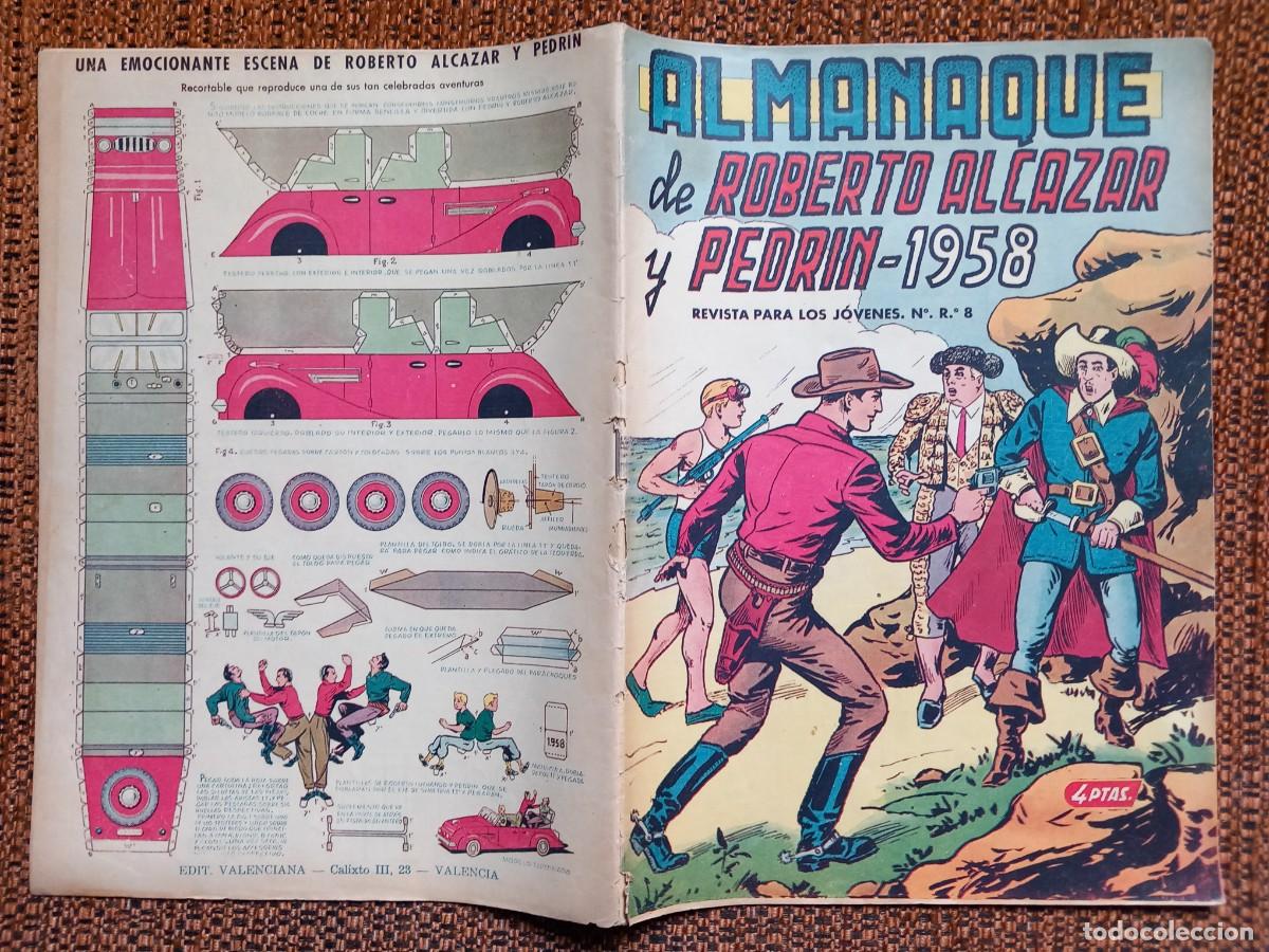 Tebeos: ALMANAQUE ROBERTO ALC&Aacute;ZAR 1958 - Foto 9