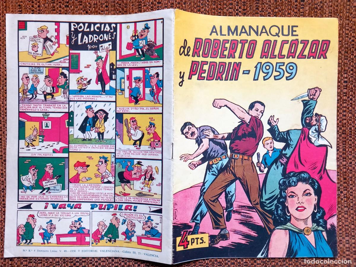 Tebeos: ALMANAQUE ROBERTO ALC&Aacute;ZAR 1959 - Foto 10