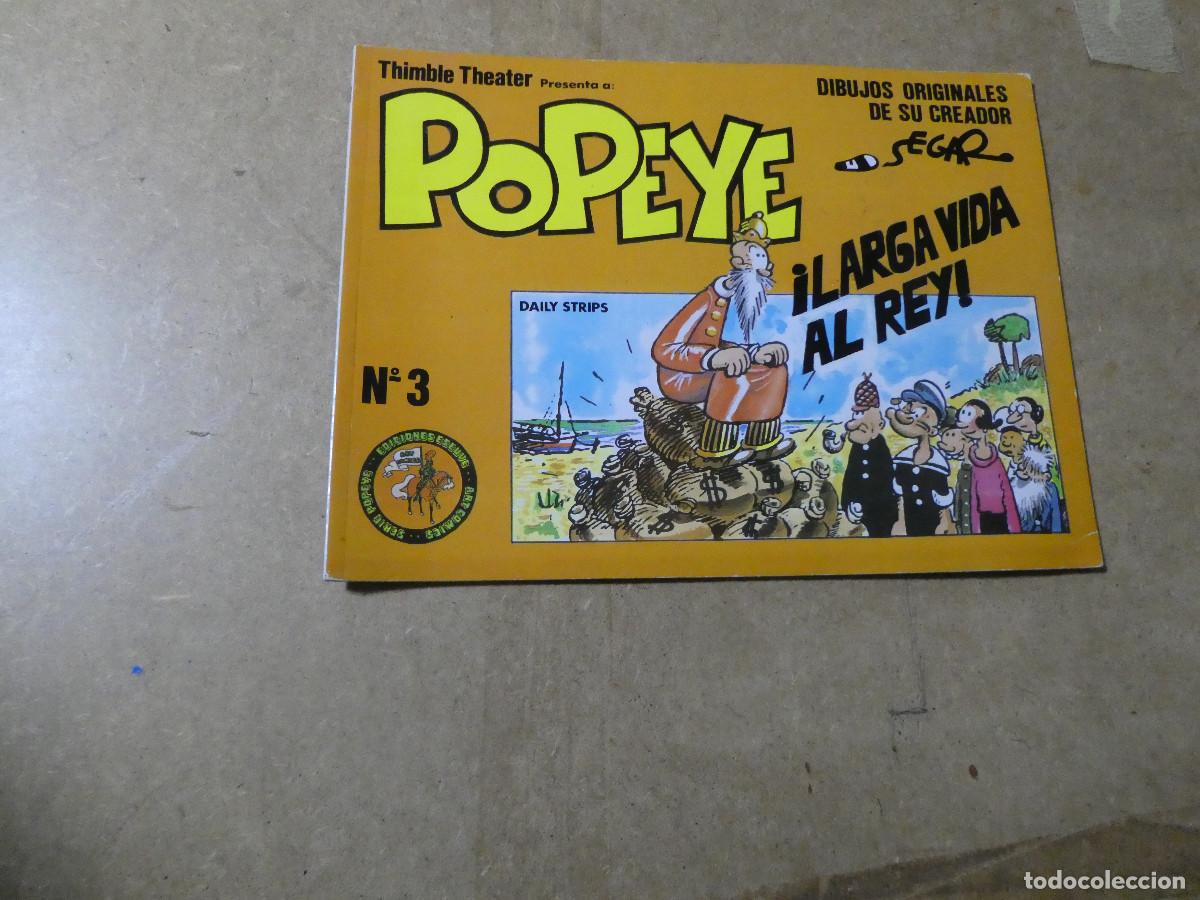 Tebeos: popeye n&uacute;meros 1-2-3 de ediciones eseuve - Foto 2