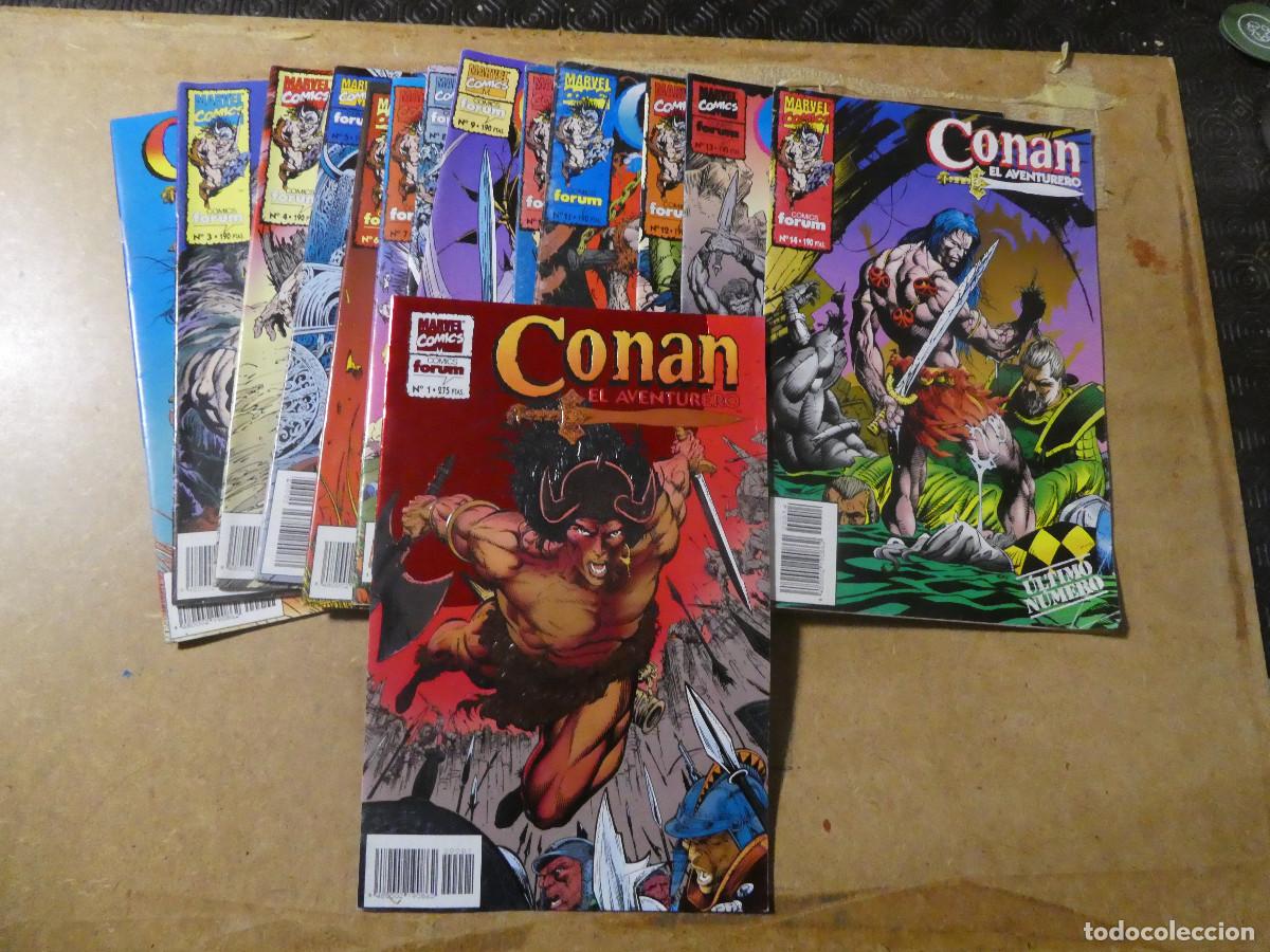 Tebeos: conan, el aventurero colecci&oacute;n completa forum 14 n&uacute;meros - Foto 1