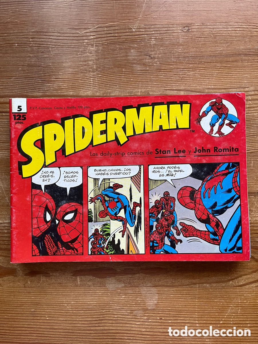 Tebeos: Spiderman lote 24 c&oacute;mic tiras de prensa - Foto 5