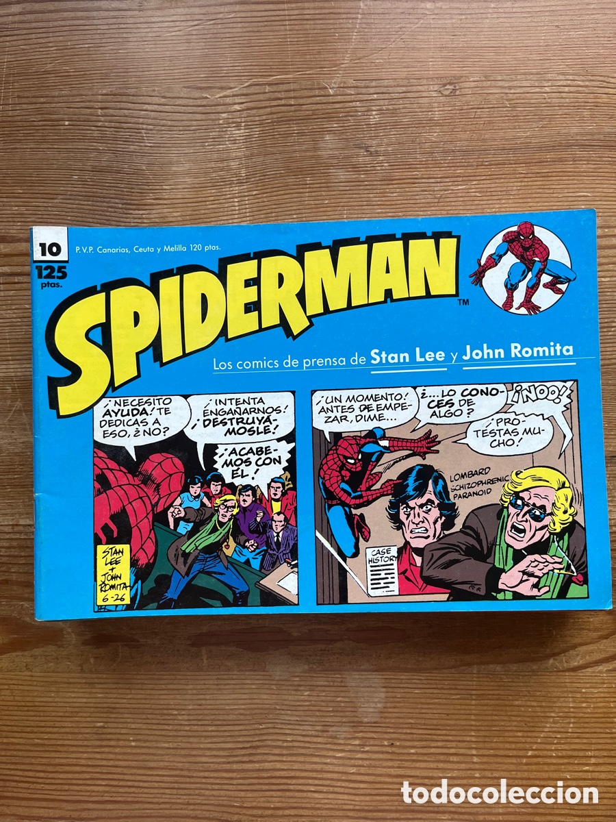 Tebeos: Spiderman lote 24 c&oacute;mic tiras de prensa - Foto 10