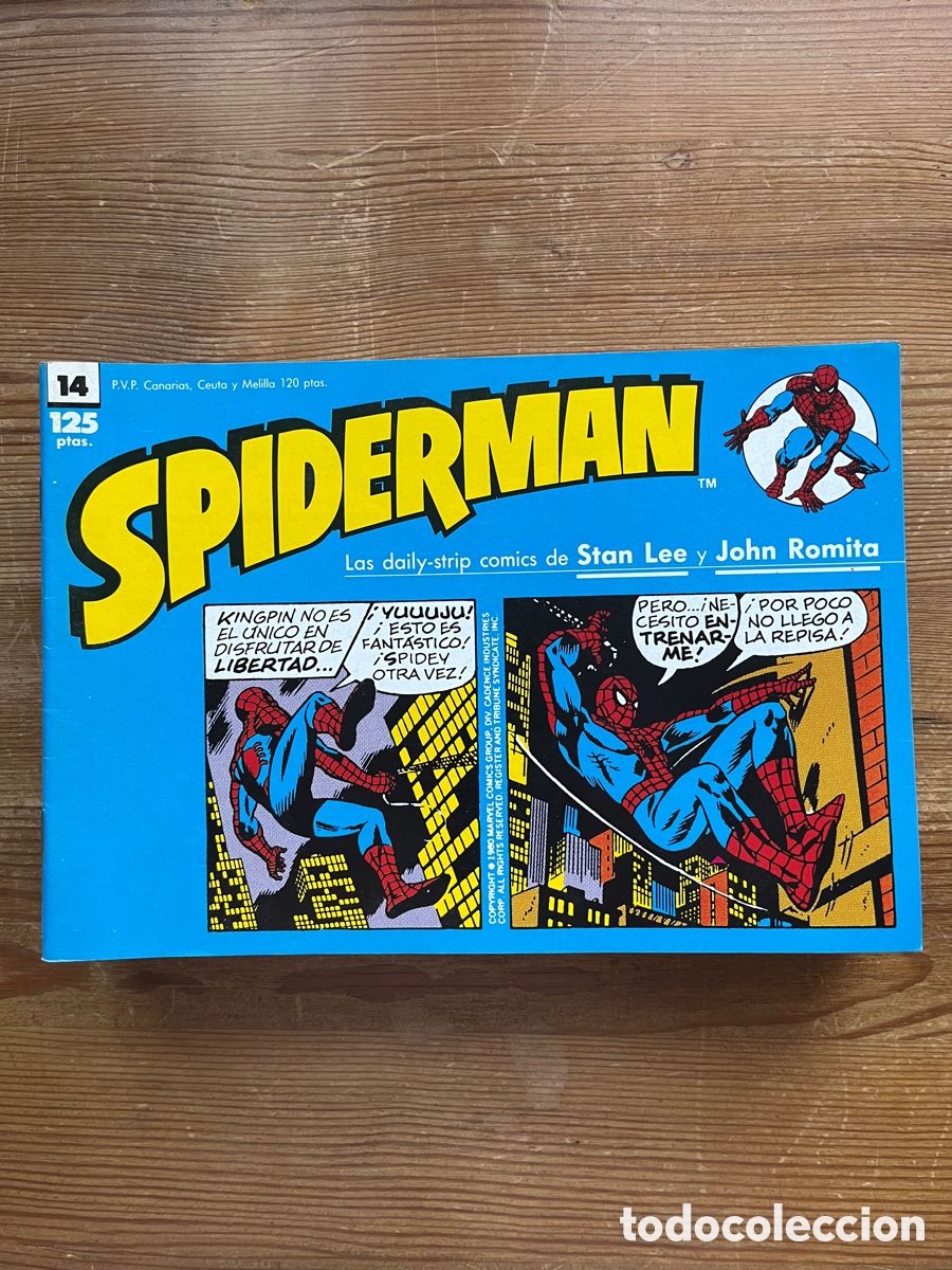 Tebeos: Spiderman lote 24 c&oacute;mic tiras de prensa - Foto 12