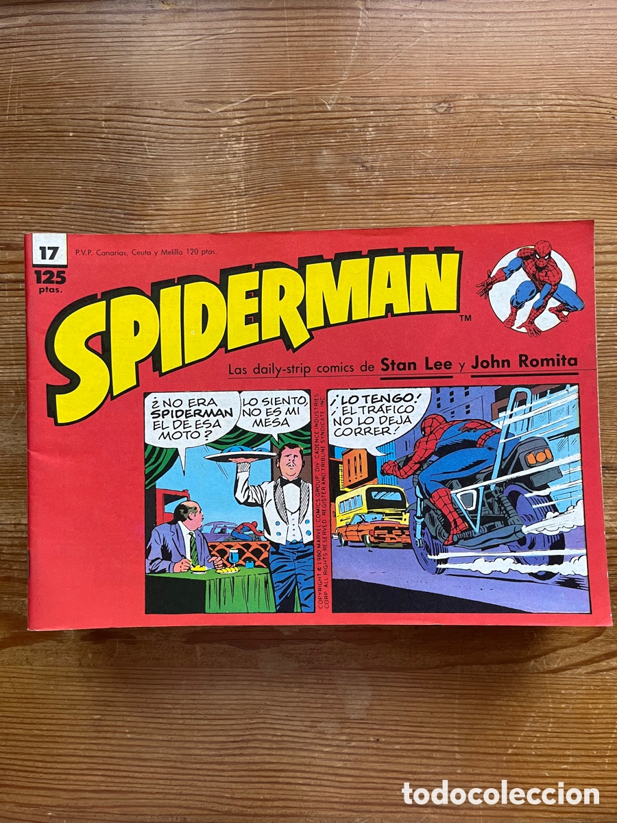 Tebeos: Spiderman lote 24 c&oacute;mic tiras de prensa - Foto 14