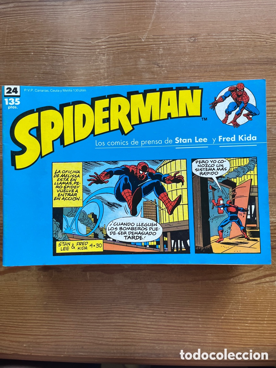 Tebeos: Spiderman lote 24 c&oacute;mic tiras de prensa - Foto 20