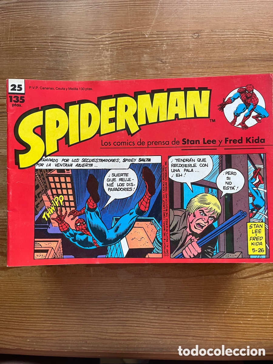 Tebeos: Spiderman lote 24 c&oacute;mic tiras de prensa - Foto 21