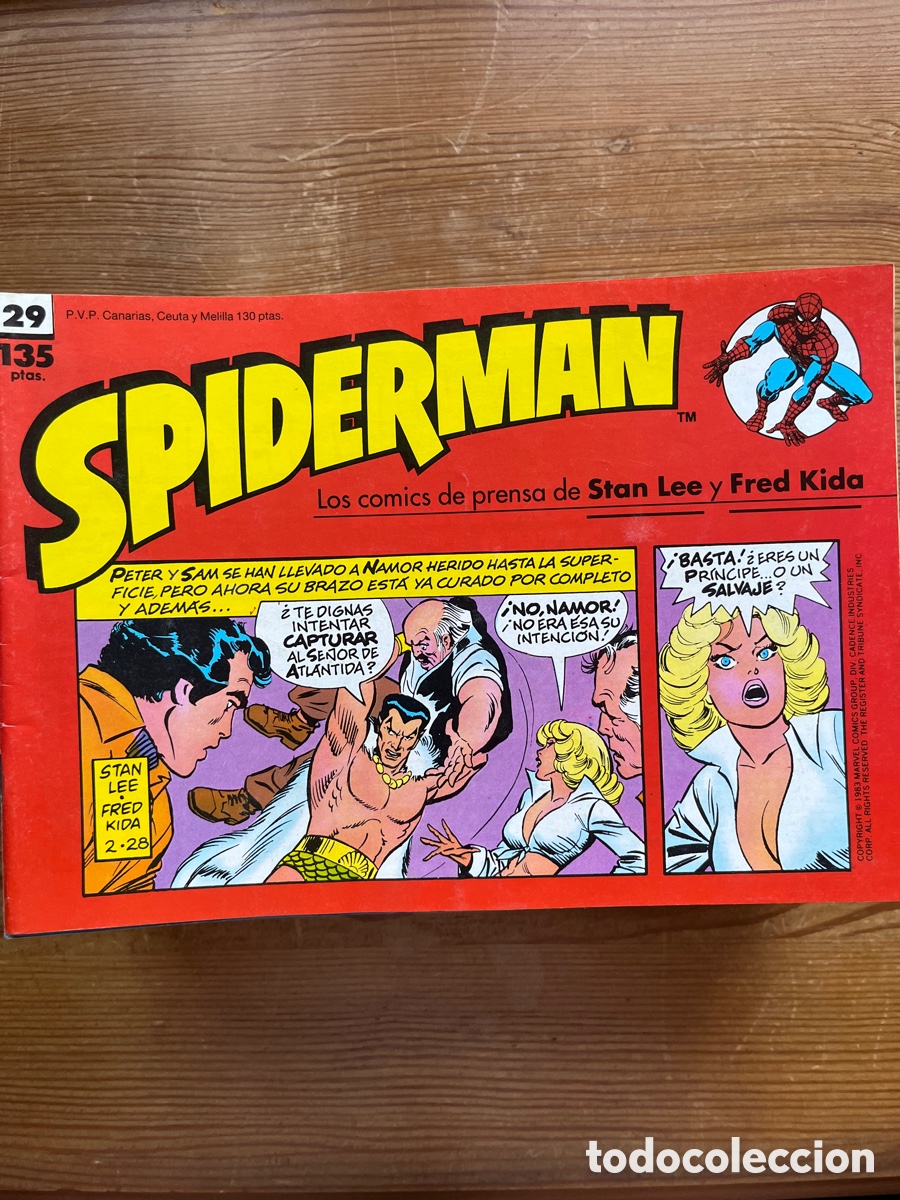 Tebeos: Spiderman lote 24 c&oacute;mic tiras de prensa - Foto 23
