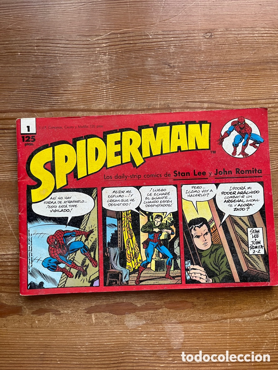 Tebeos: Spiderman lote 24 c&oacute;mic tiras de prensa - Foto 1