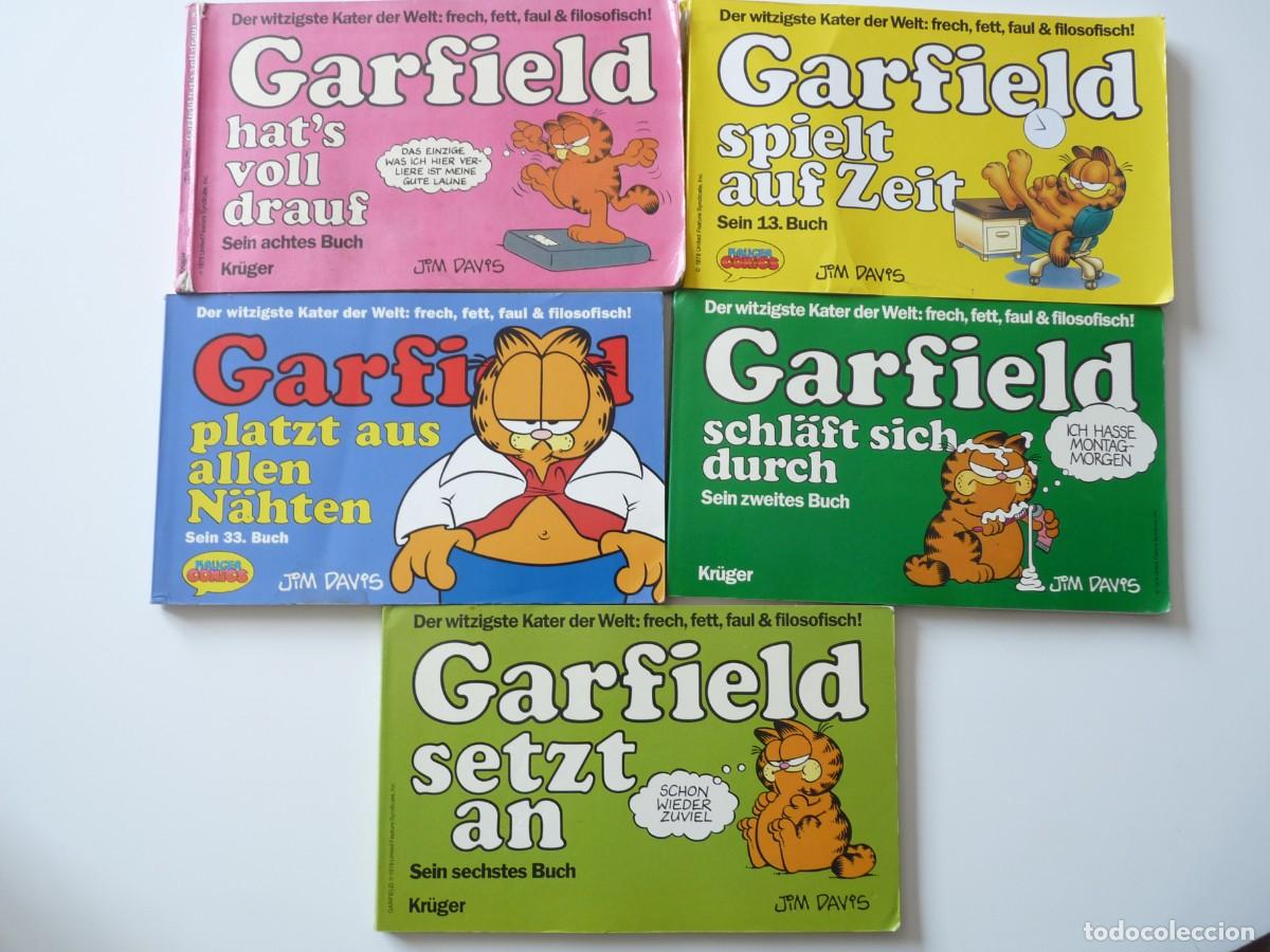 Tebeos: LOTE 5 C&Oacute;MICS DE GARFIELD de JIM DAVIS EN ALEM&Aacute;N REF: 3-352 - Foto 1