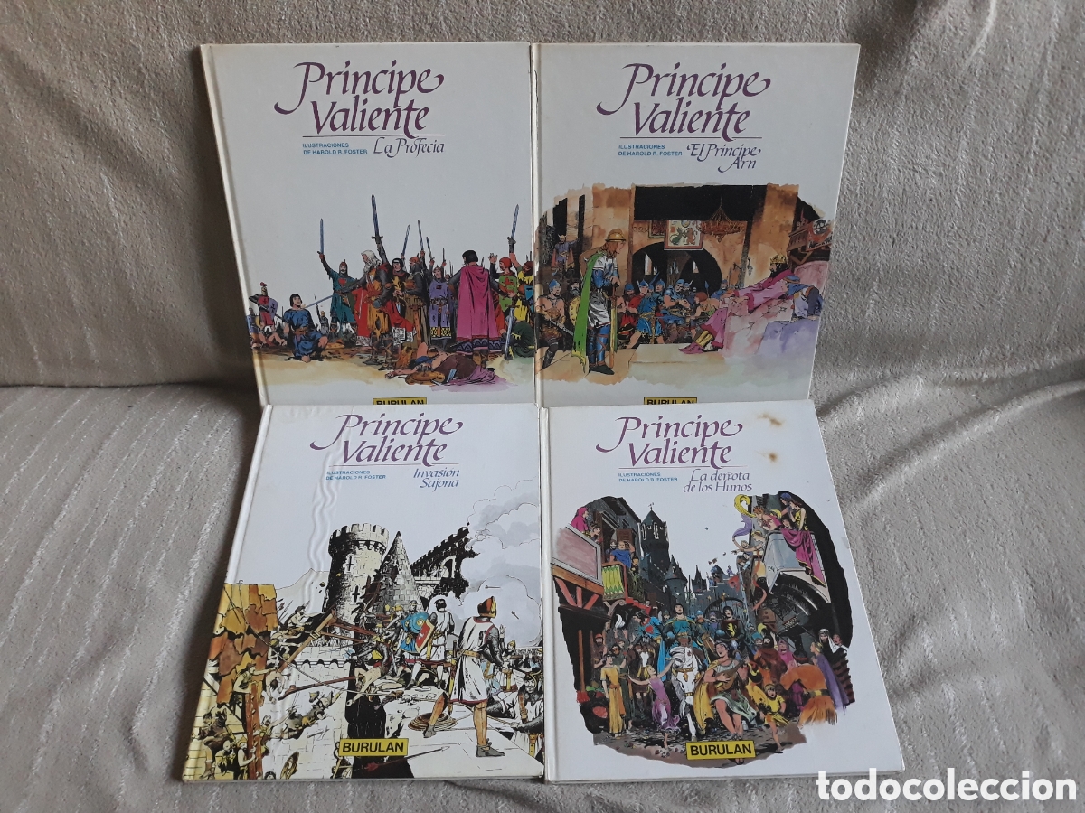 Tebeos: PRINCIPE VALIENTE BURULAN TOMOS 1 AL 4 (COMPLETA) - Foto 1