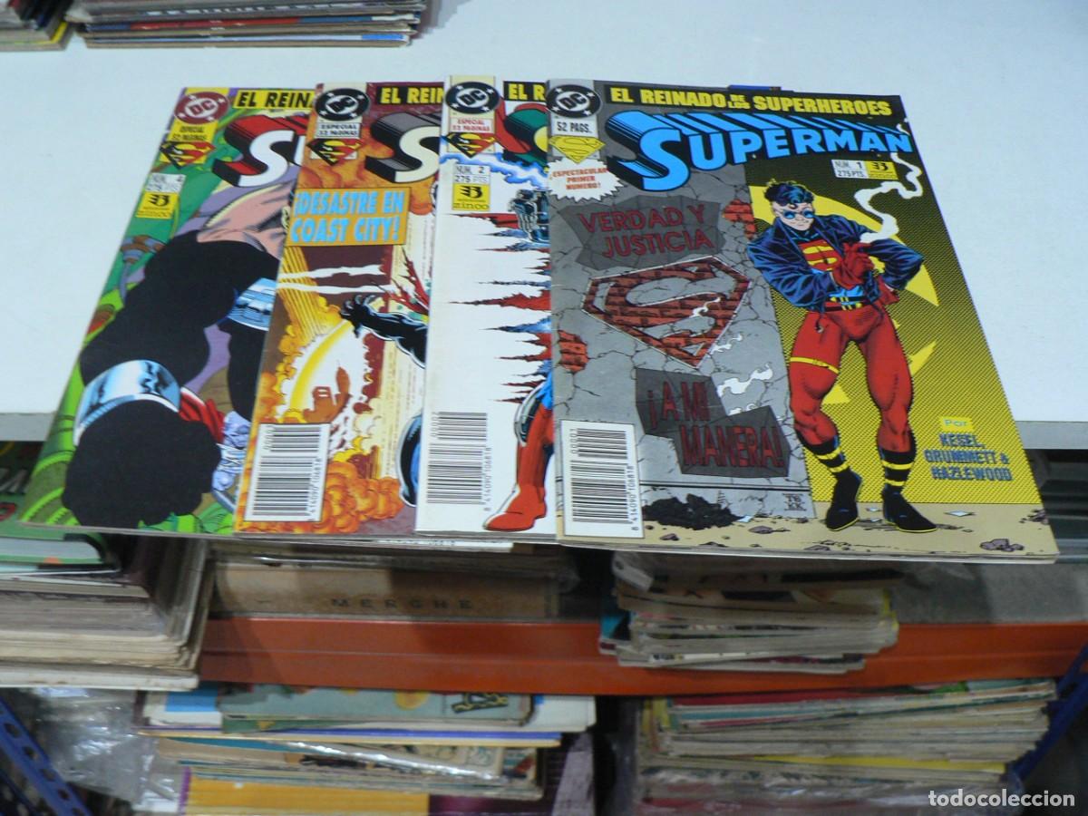 Tebeos: EL REINADO DE LOS SUPERHEROES DEL 1 AL 4 - Foto 1