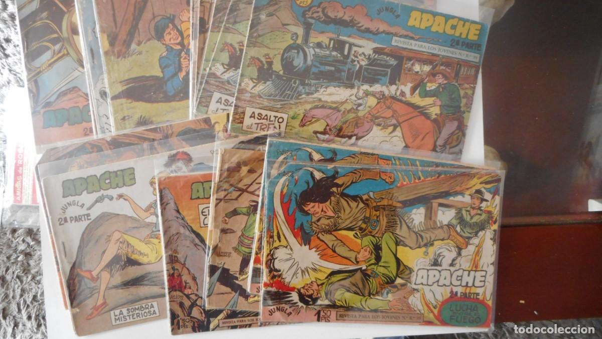 Tebeos: LOTE DE 16 TEBEOS DE APACHE (N&ordm; DENTRO) / C-18 - Foto 1