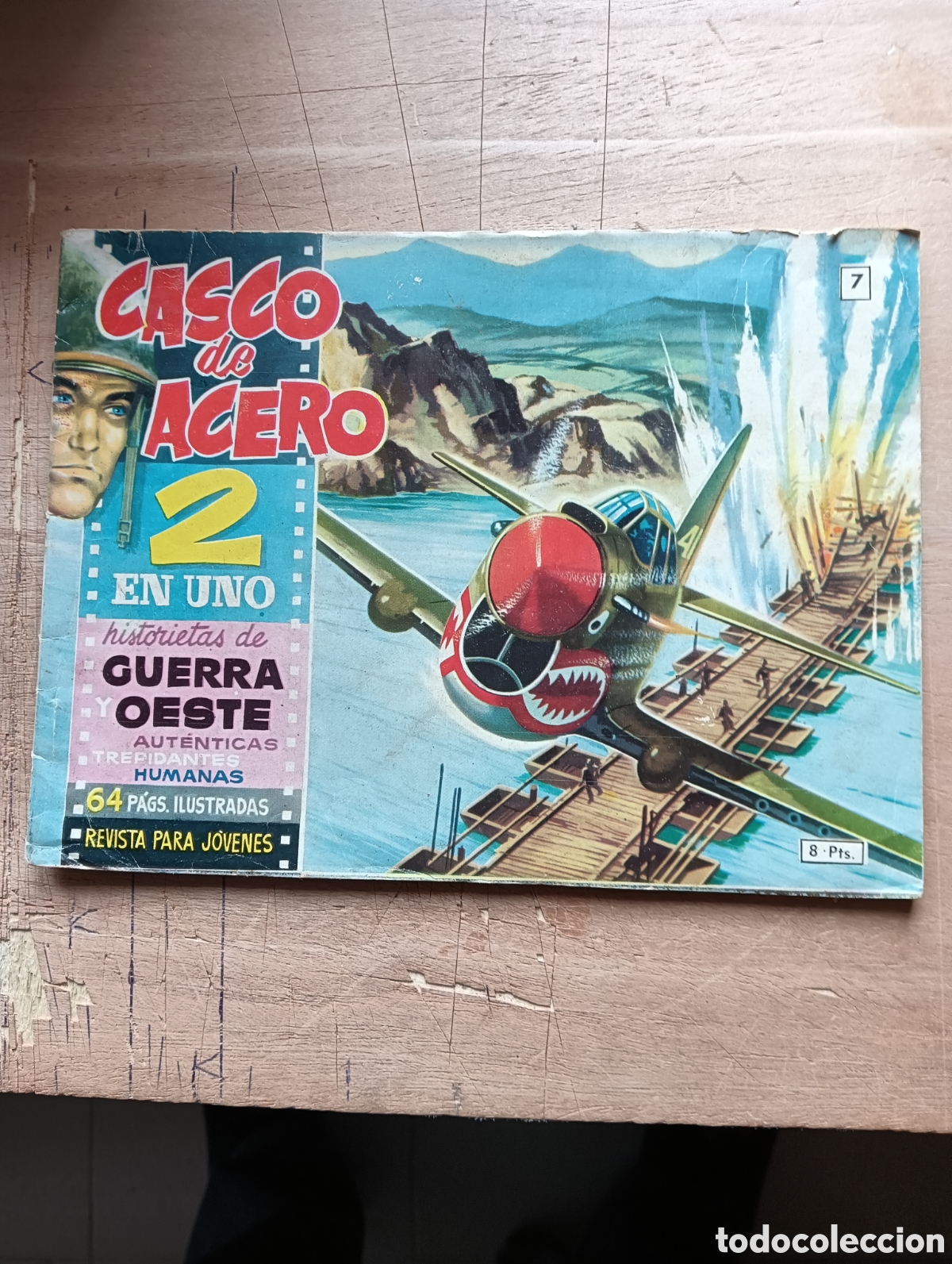Tebeos: Casco de acero 2 en uno n7 - Foto 1