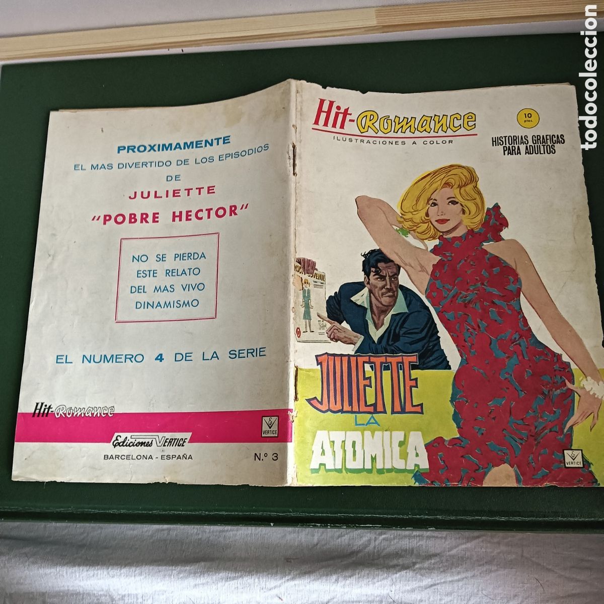 Tebeos: HIT-ROMANCE N&Uacute;M-3 VERTICE GRAPA - Foto 2