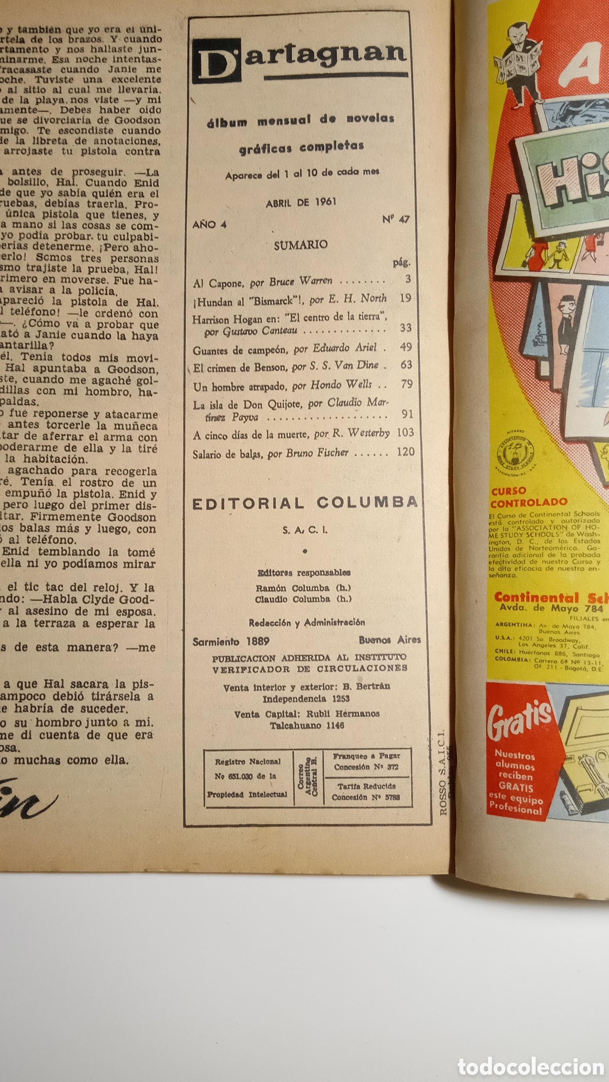 Tebeos: Dartagnan, n&deg; 47 Columba 1961 - Foto 2