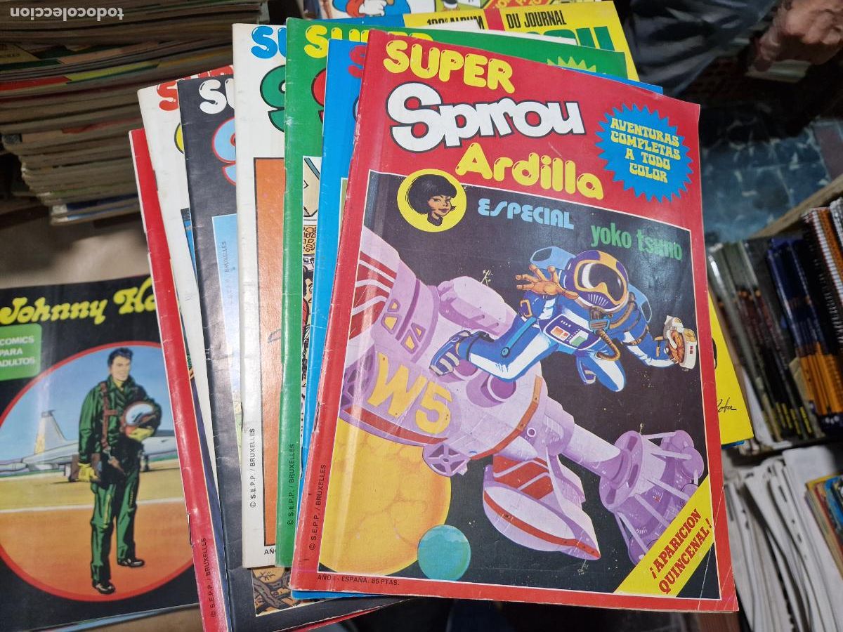 Tebeos: SUPER SPIROU ARDILLA COLECCION COMPLETA 8 N&Uacute;MEROS SEPP / MUNDIS 1980.