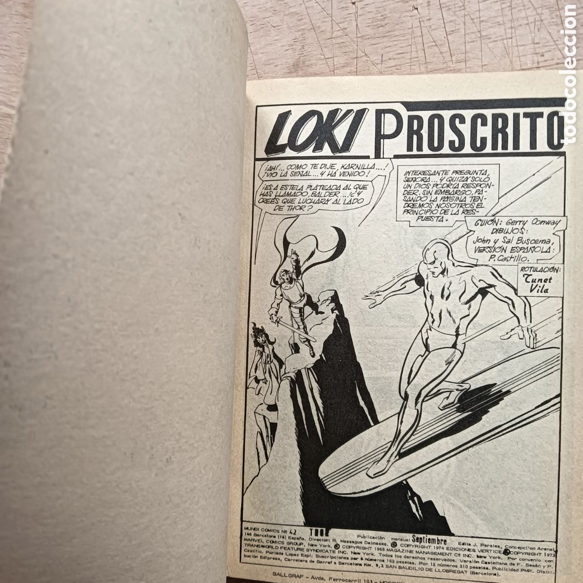 Tebeos: THOR N&Uacute;M-42 EXCELENTE ESTADO &Uacute;LTIMO - Foto 5