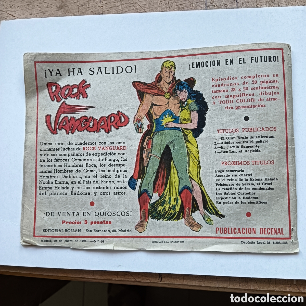 Tebeos: MENDOZA COLT N&Uacute;M -66 ORIGINAL - Foto 2