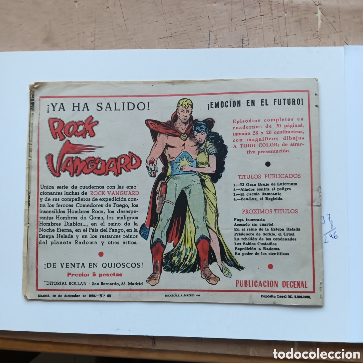 Tebeos: MENDOZA COLT N&Uacute;M -63 ORIGINAL - Foto 2